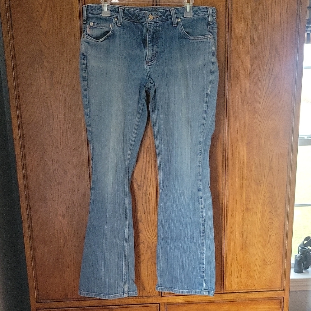 Carhartt Women's Curvy Fit Jeans in Light Blue, 12x32
